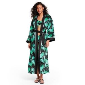 NWT Target X Fe Noel Palm Print Kimono L